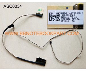 ASUS LCD Cable สายแพรจอ N552 N552VX -2A N552VW N552V N552VM  (หัวกด  30 pin)   1422-025S0AS